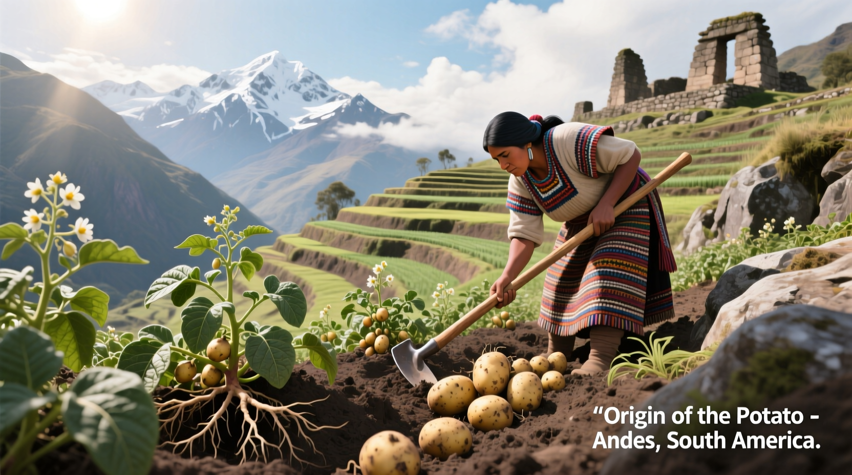 Potato Origin: Andes Mountains 7,000-10,000 Years Ago