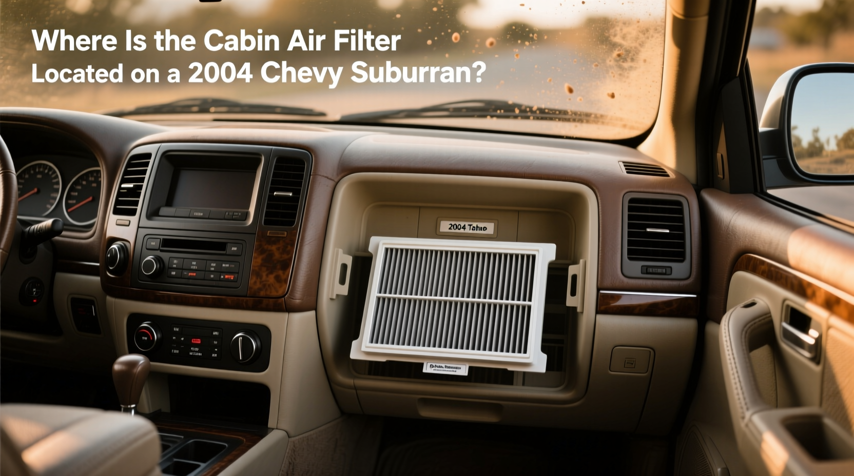 2004 tahoe cabin air filter location replacement guide