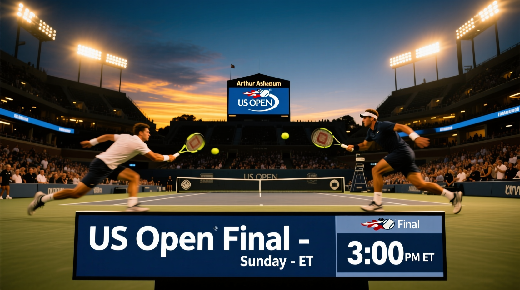 what time is the us open final on sunday