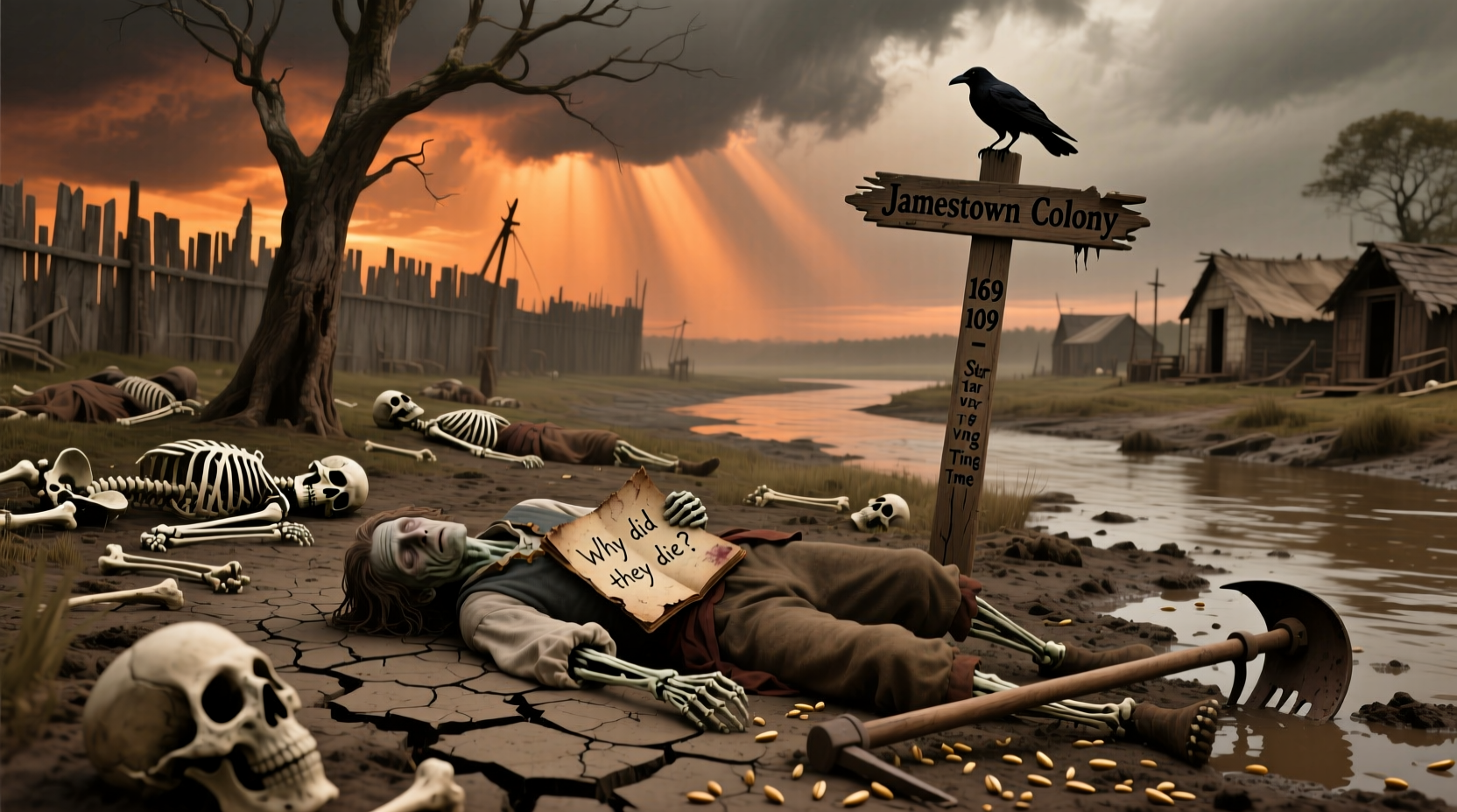 crust why did colonists die jamestown colony deaths