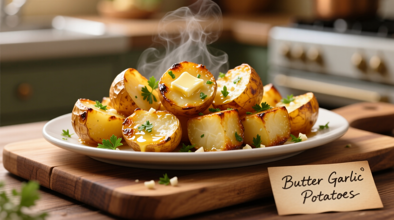 butter garlic potatoes