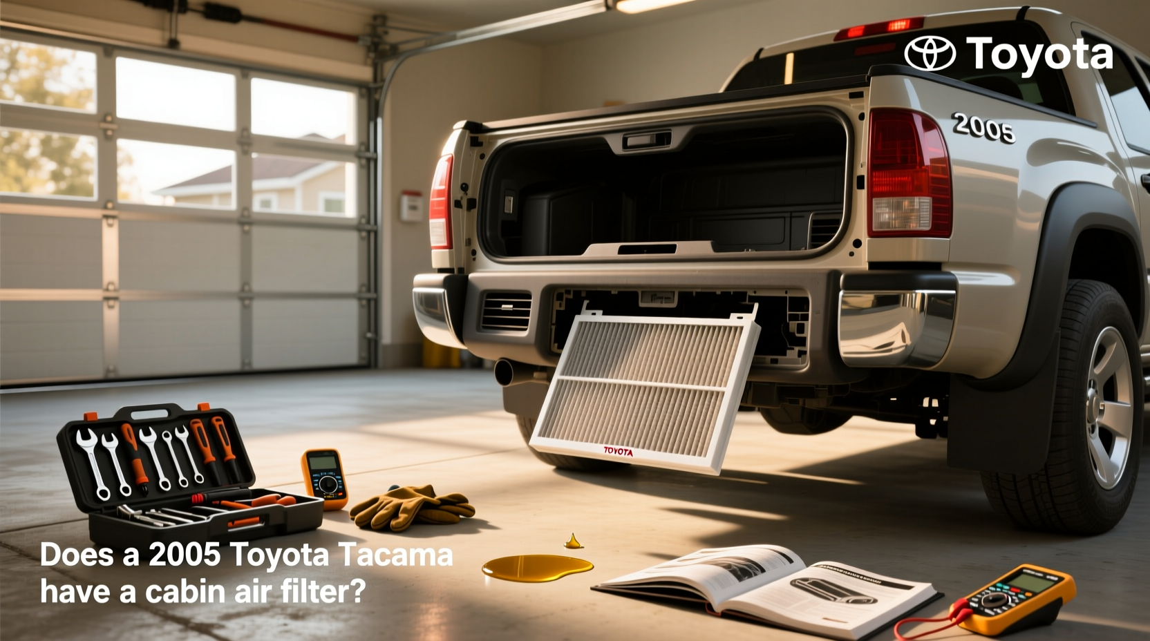 3D printed cabin air filter housing for 2005 Toyota Tundra mounted near firewall