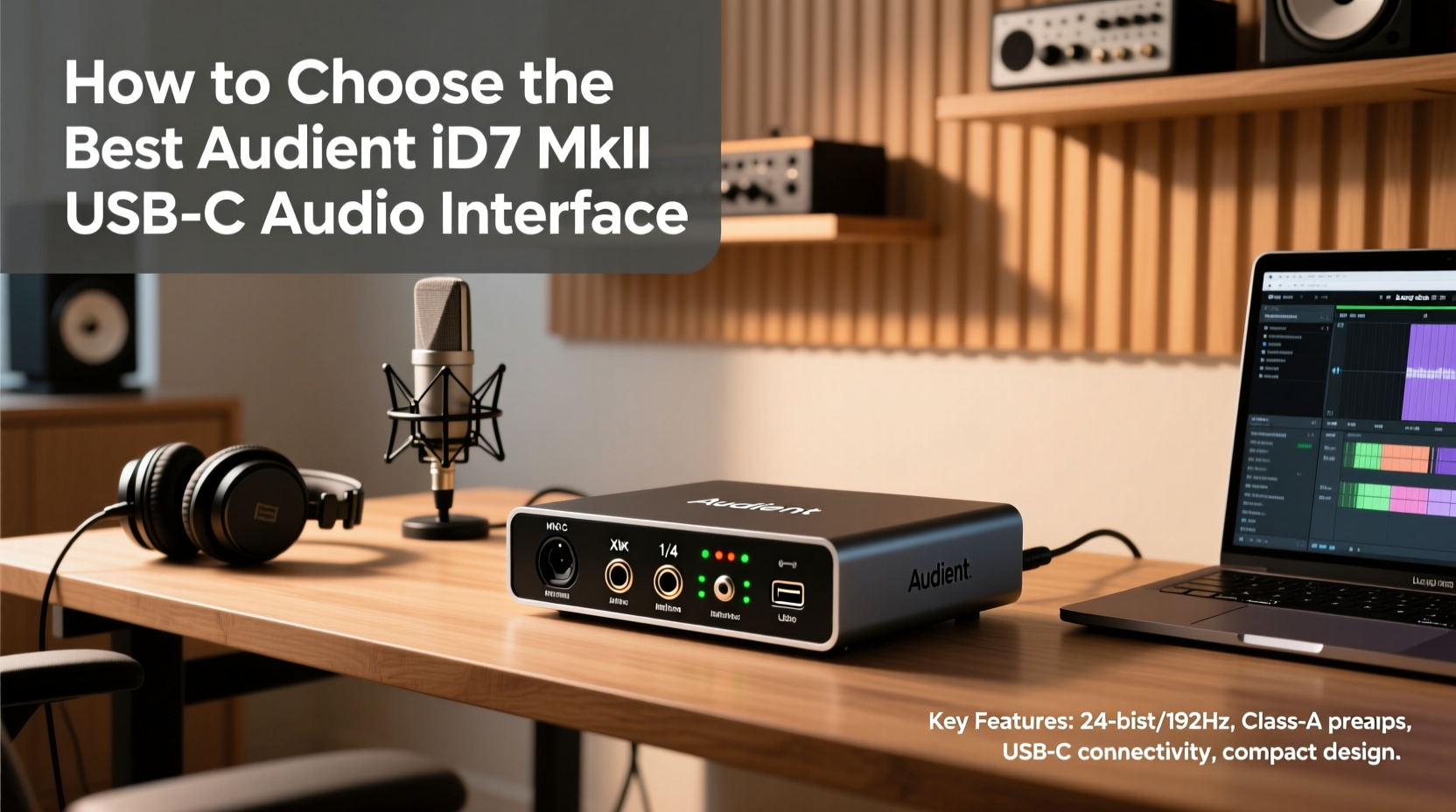 audient id4 mkii usb c audio interface