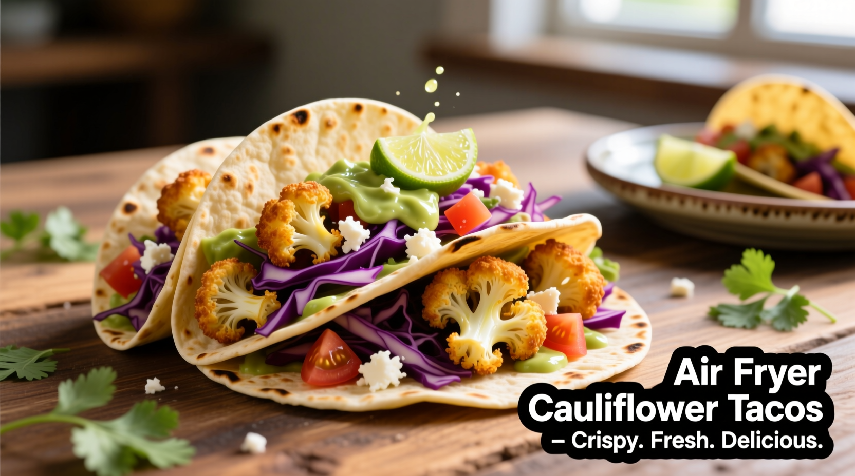 Perfect Air Fryer Cauliflower Tacos Recipe in 20 Minutes