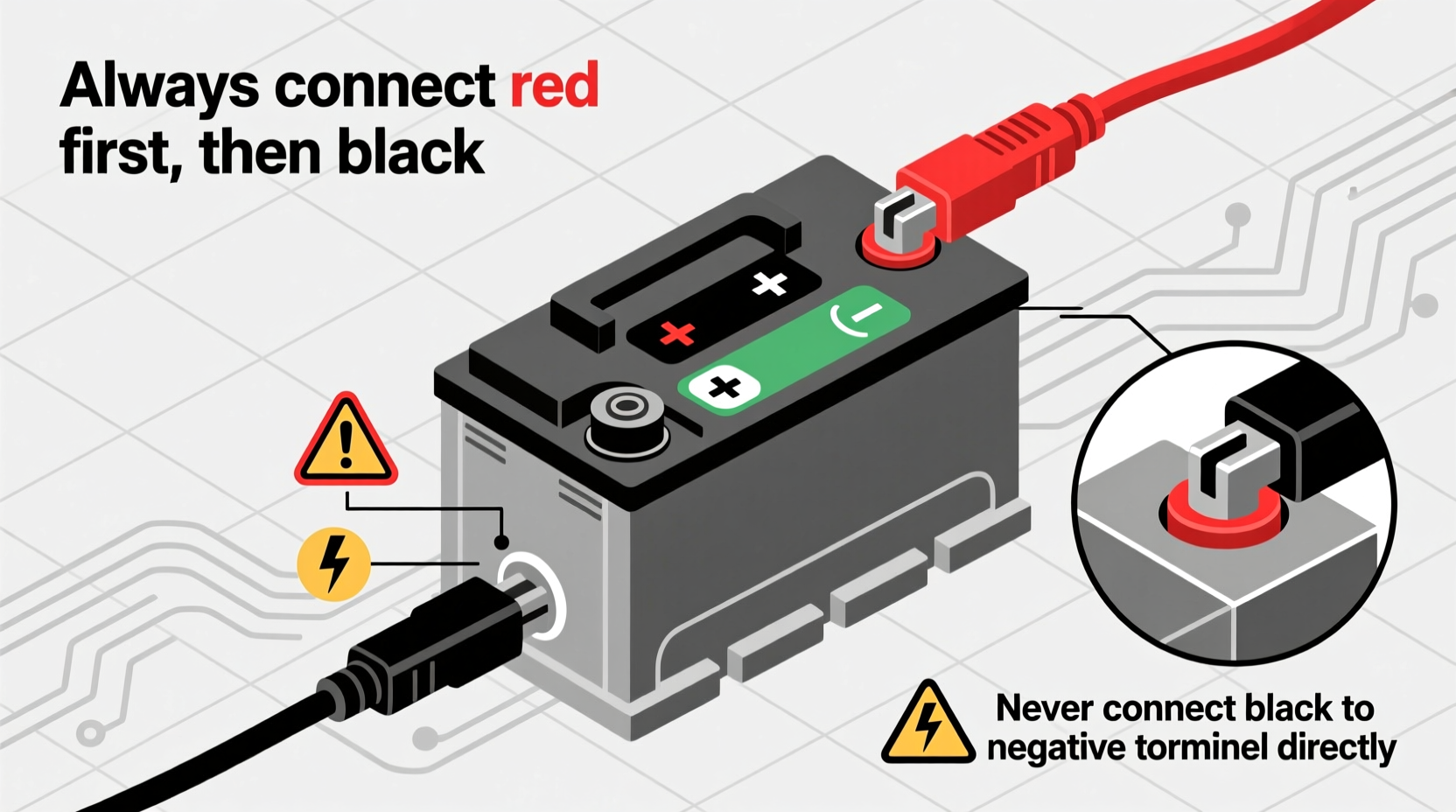 how do you connect a car battery charger