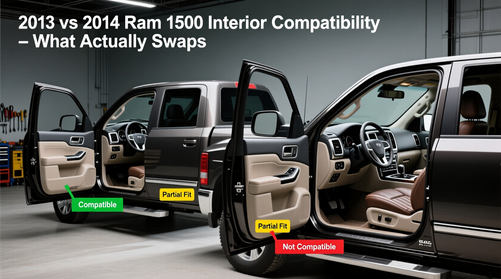 2013 vs 2014 ram1500 interior compatibility