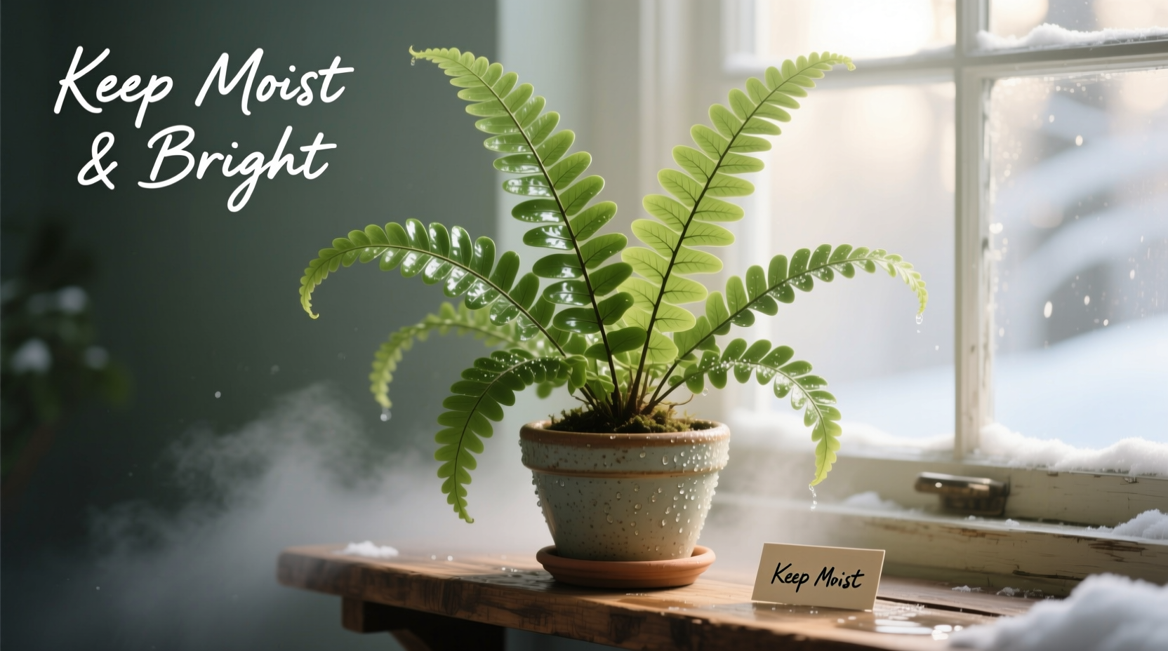 how to keep a fern alive in the winter