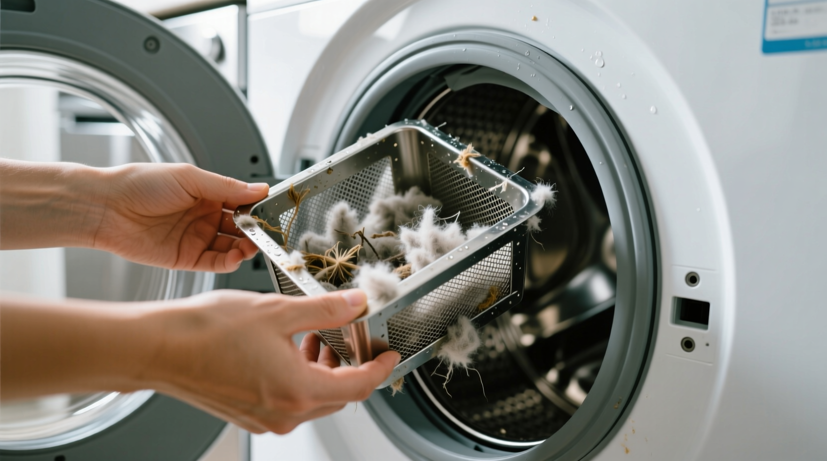 how to clean washing machine lint trap