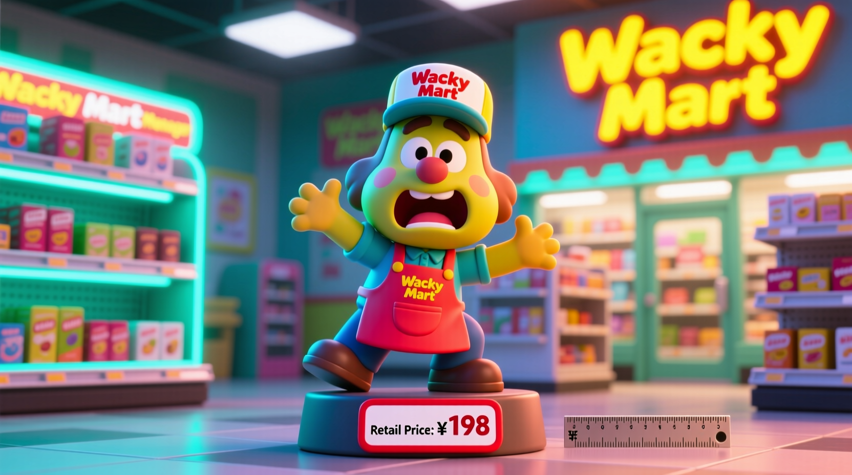 what is wacky mart manager labubu retail price