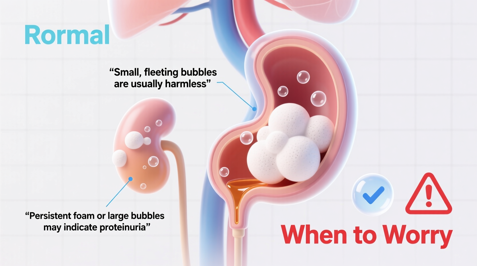 bubbles in urine causes when to worry and whats normal