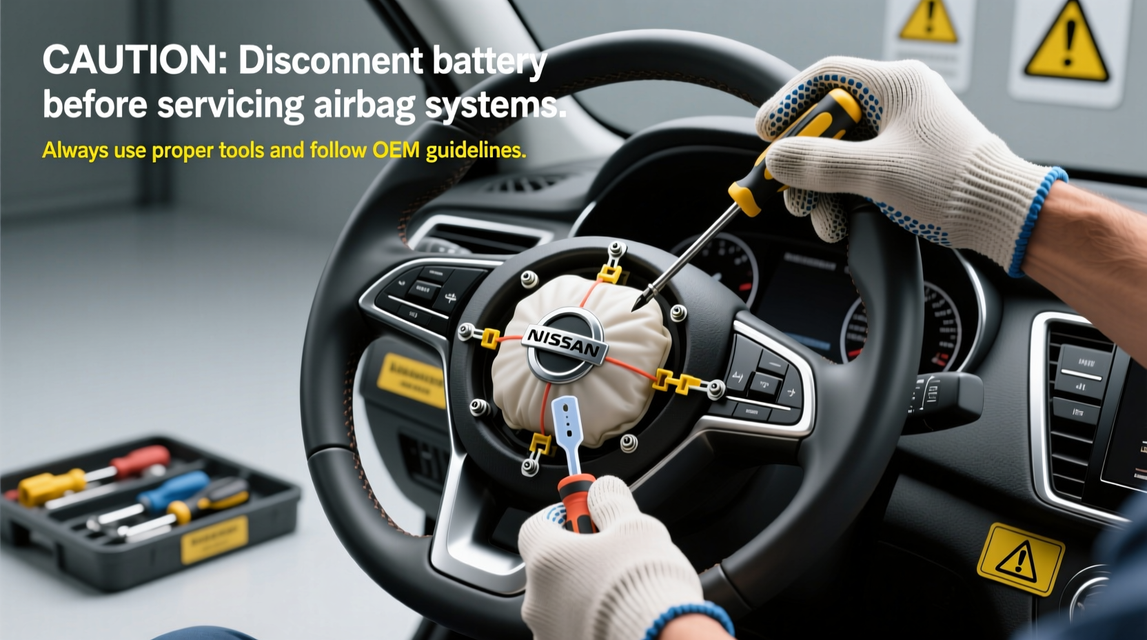 sentra 2024 steering wheel airbag replace