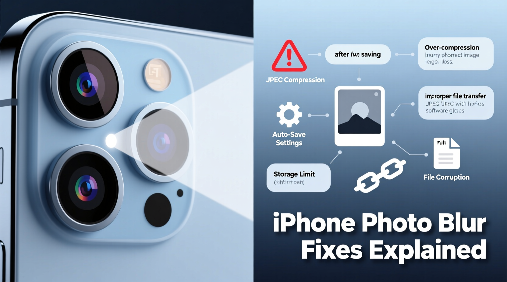 why are iphone photos blurry after saving fixes explanations