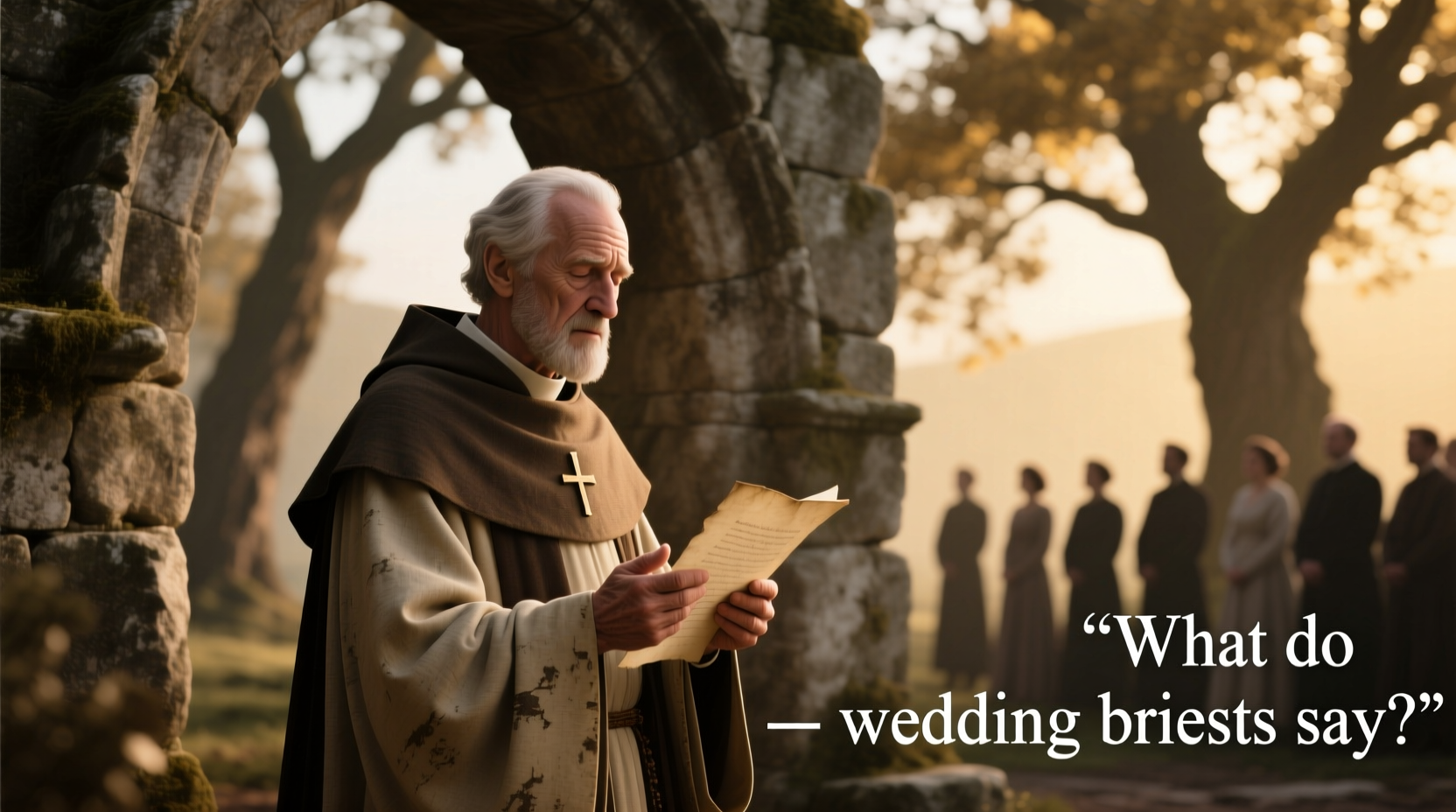 what do wedding priests say