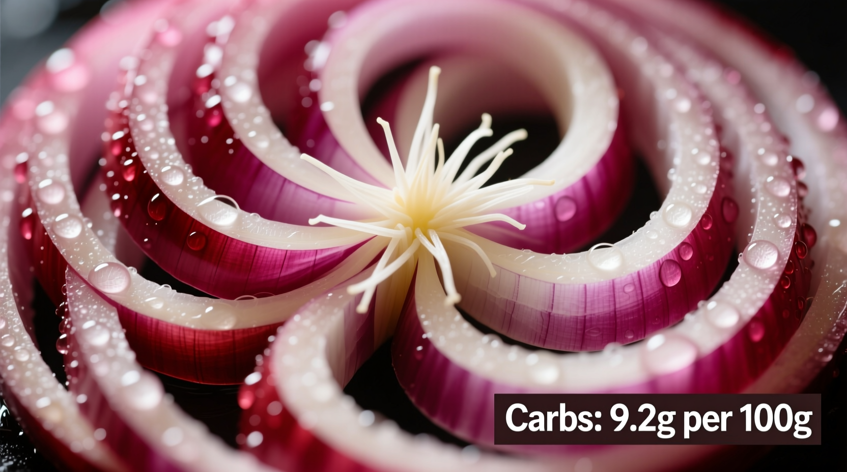 carbs in a red onion