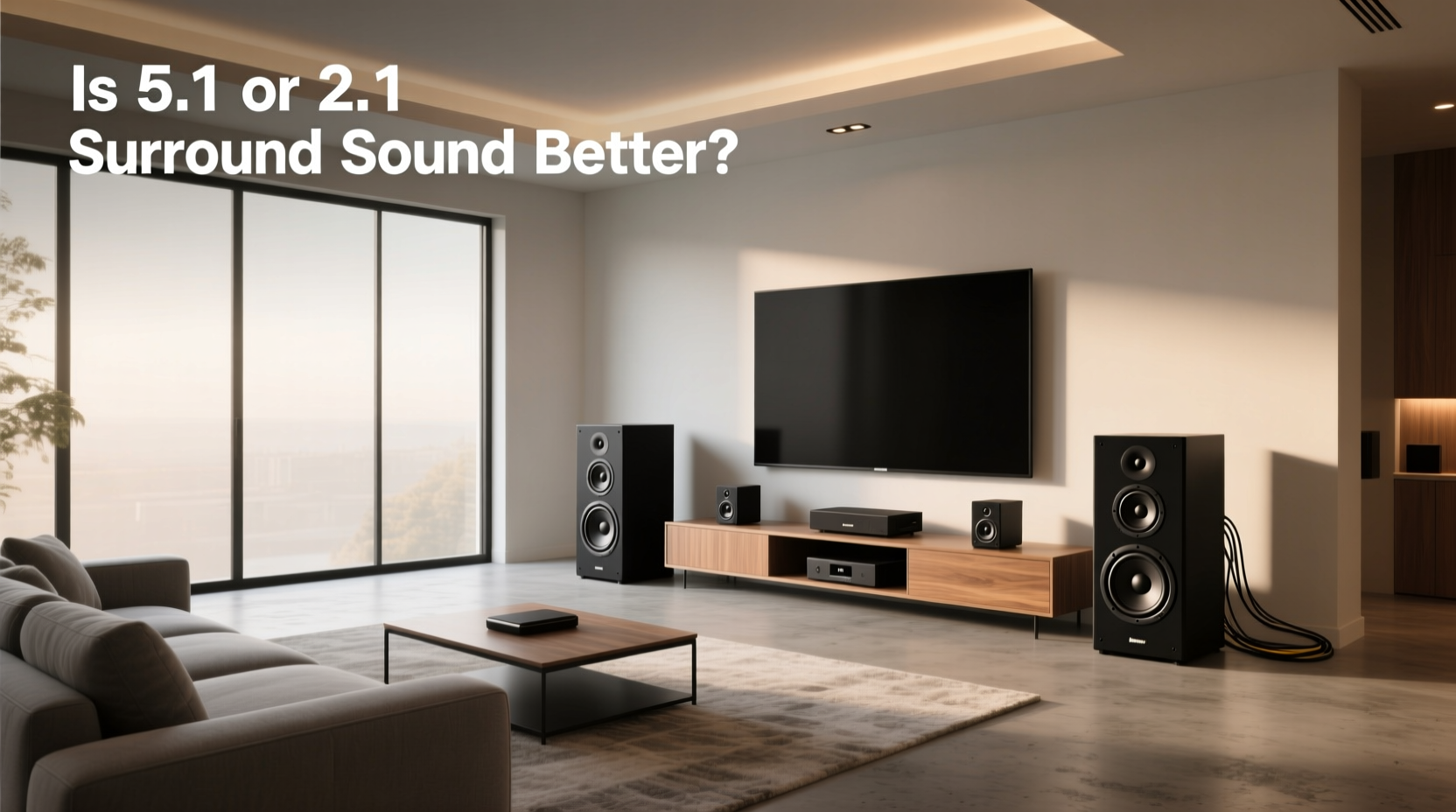 2.1 vs 5.1 surround sound which one fits your room 