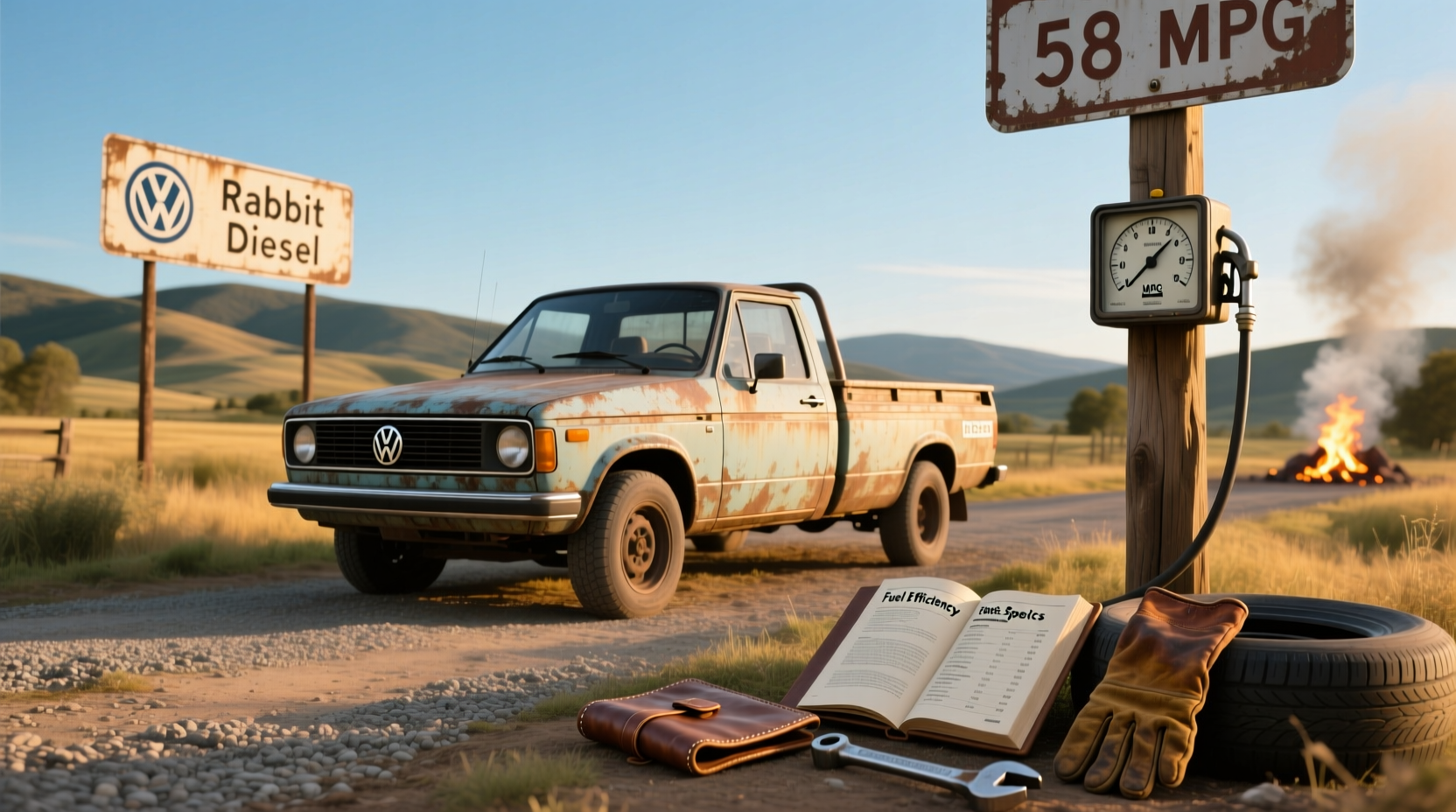 VW diesel pickup truck variant based on Rabbit chassis