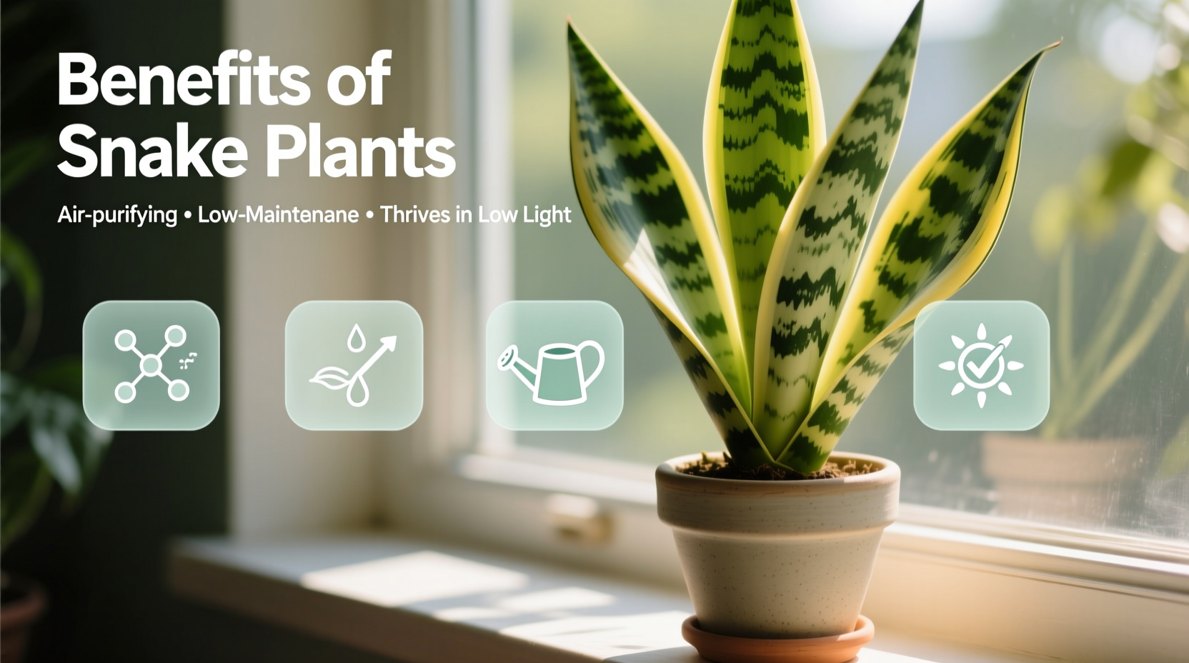 Benefits of Snake Plants: Air-Purifying & Low-Maintenance