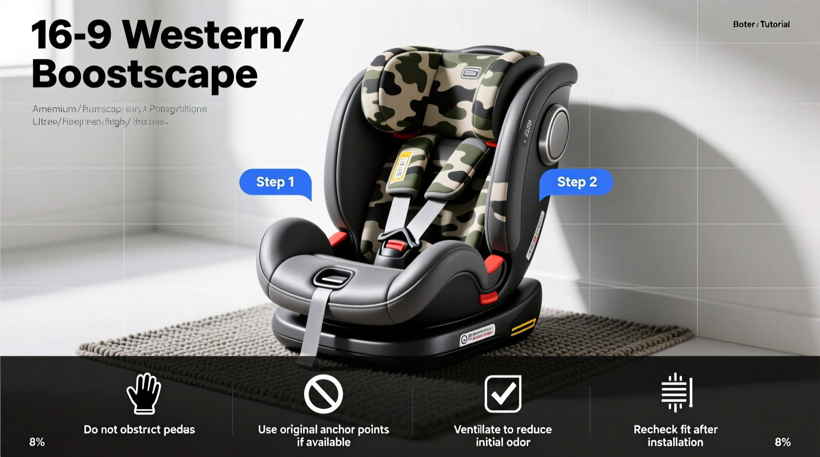 booster seat camo