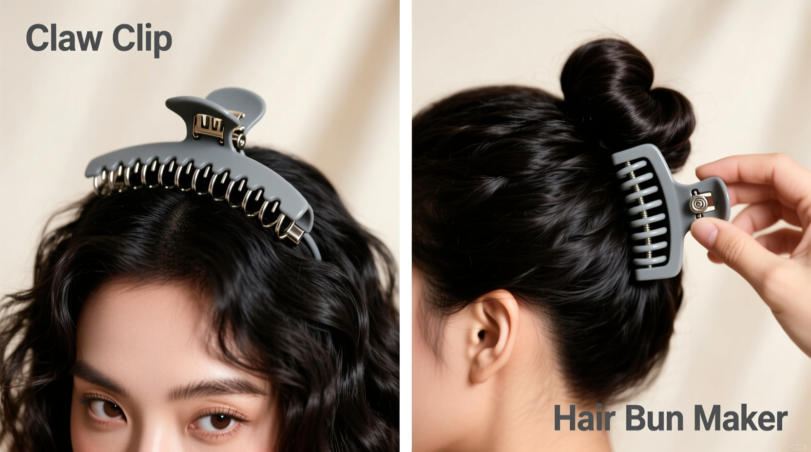 claw clip vs hair bun maker which one actually holds up better