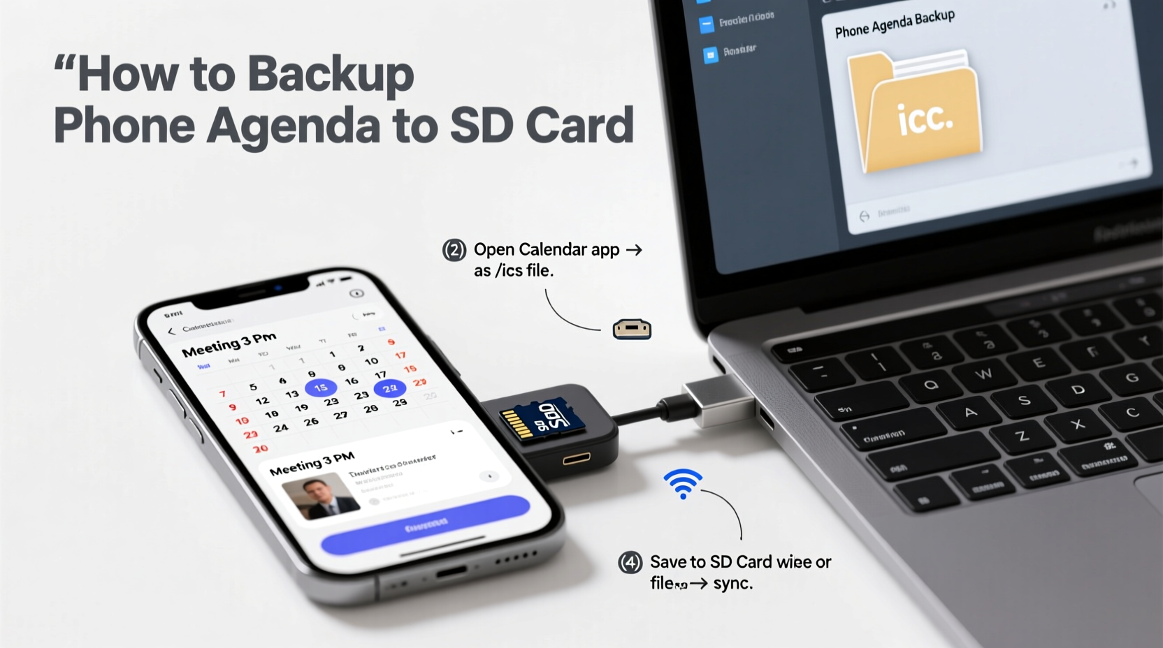 how to easily backup and transfer your mobile phone agenda to an sd card for secure storage