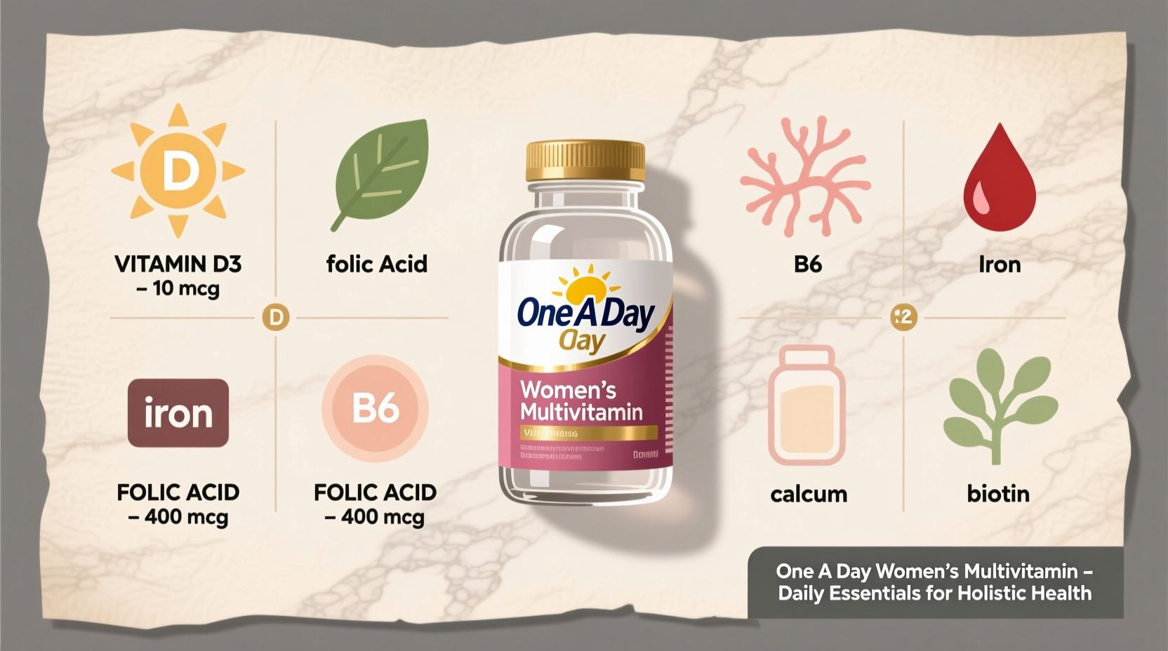 ingredent list for one a day womens