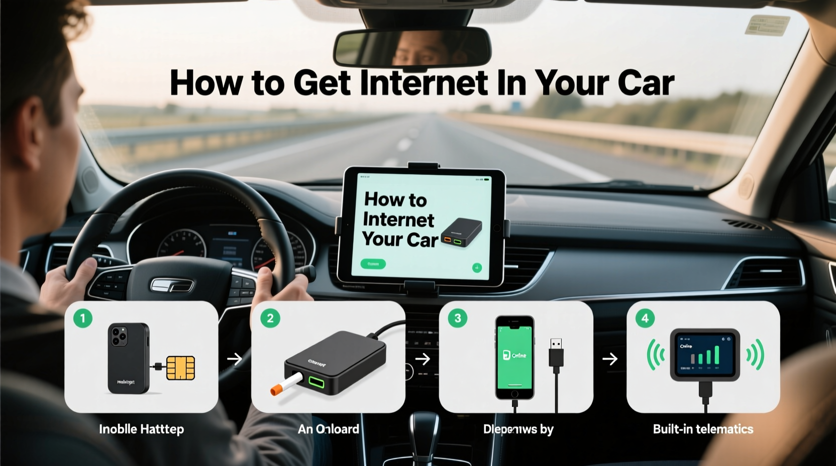 how do i get internet in my car