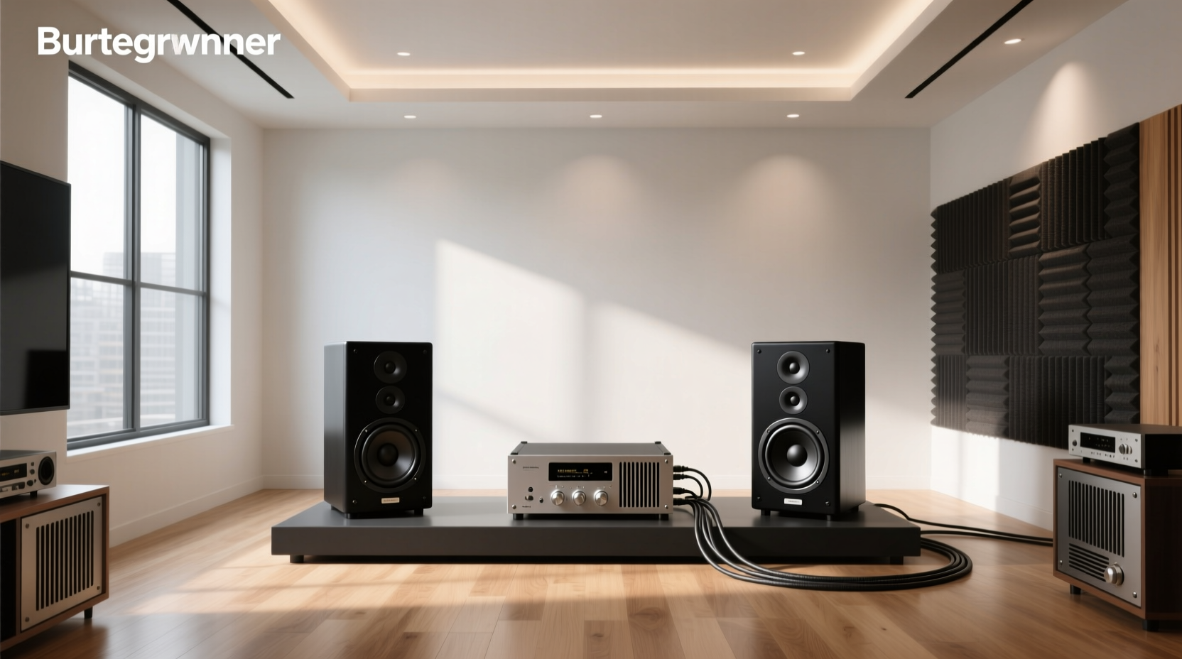 Two subwoofers connected to a single mono amplifier showing wiring setup