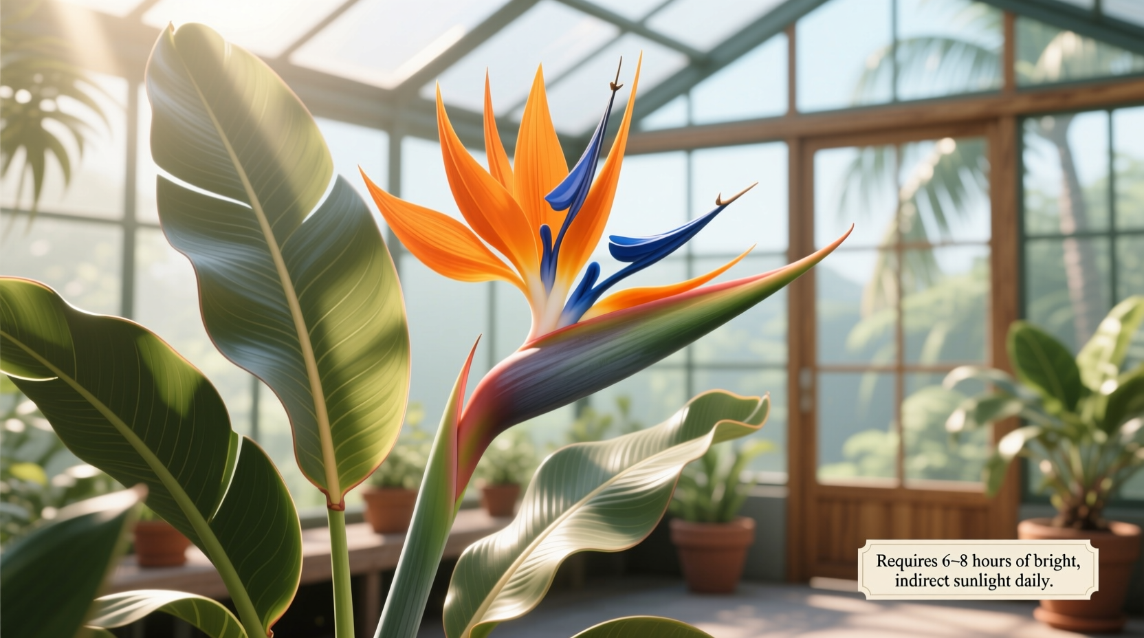 how much light does a bird of paradise need