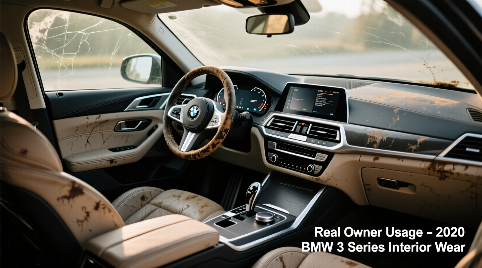 2020 bmw 3 series interior wear