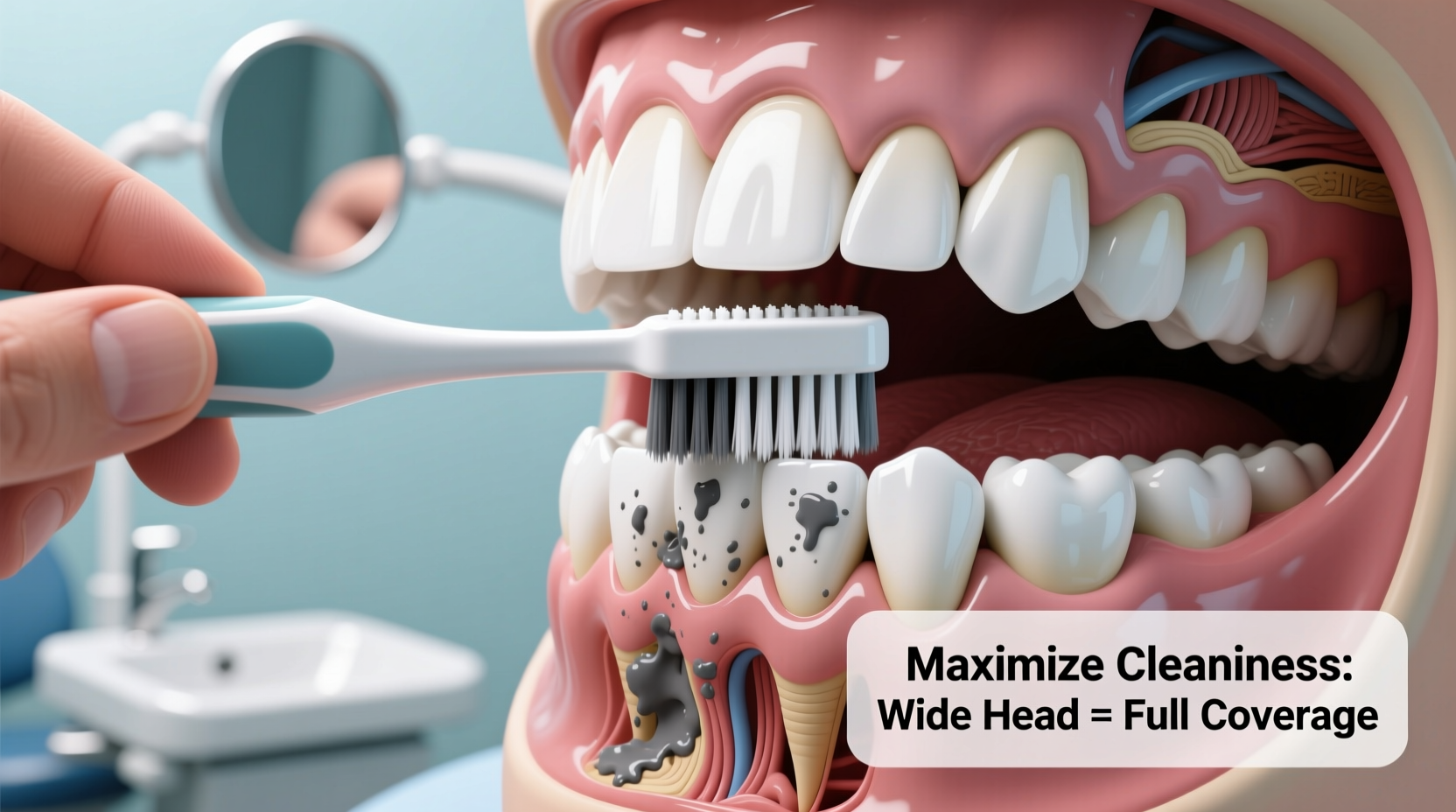 effective techniques for using a wide head toothbrush to maximize oral hygiene