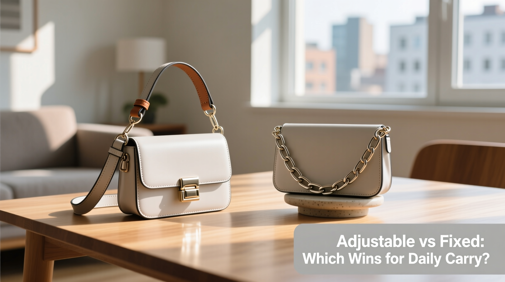 phone chain bag strap vs fixed length which is more practical for everyday use