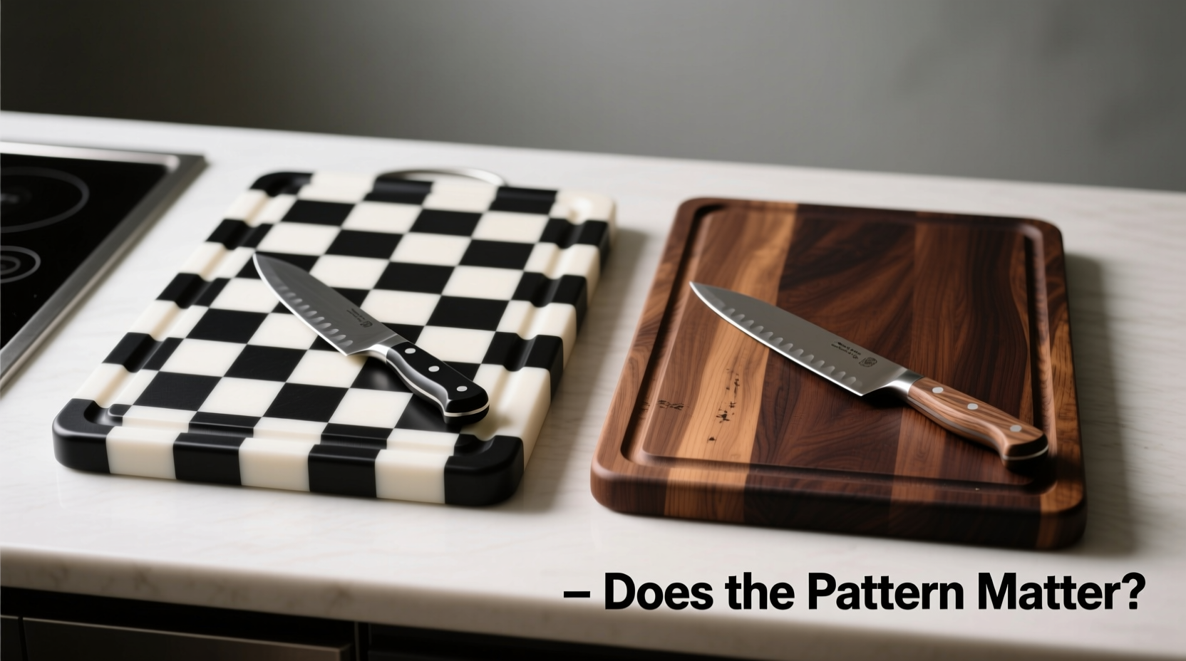checkerboard vs solid cutting board does the pattern actually matter