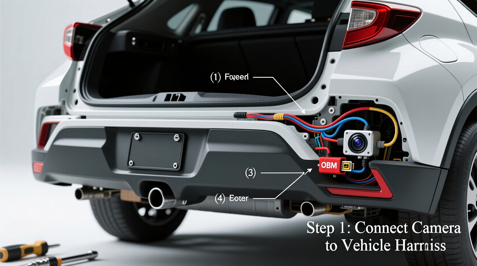 chr 2021 backup camera install