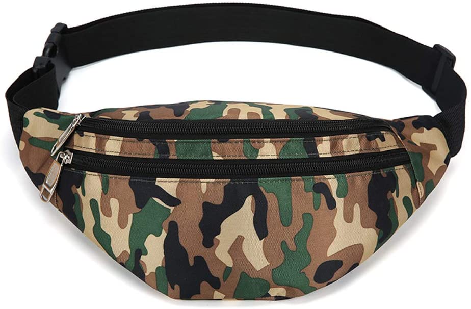 Moda uomo logo personalizzato mimetico marsupio marsupio da viaggio riciclato marsupio da corsa