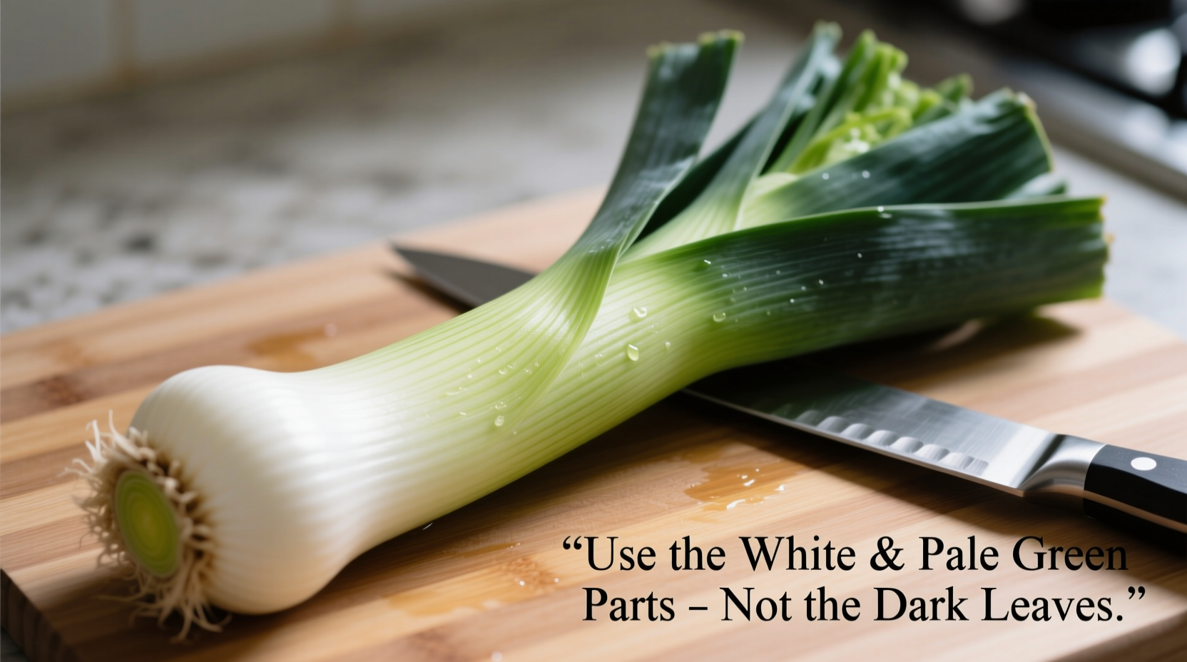 what part of leek to use