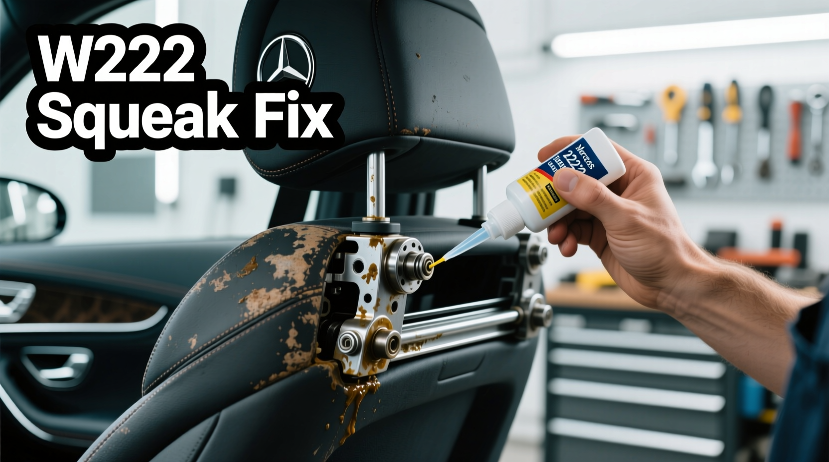 w222 seats squeaking fix