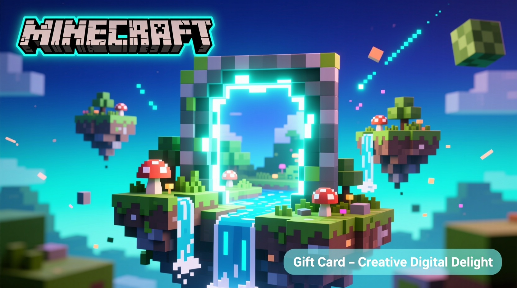minecraft java bedrock gift card a creative digital delight