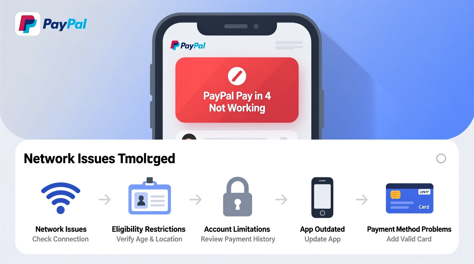 paypal pay in 4 not working reasons troubleshooting tips