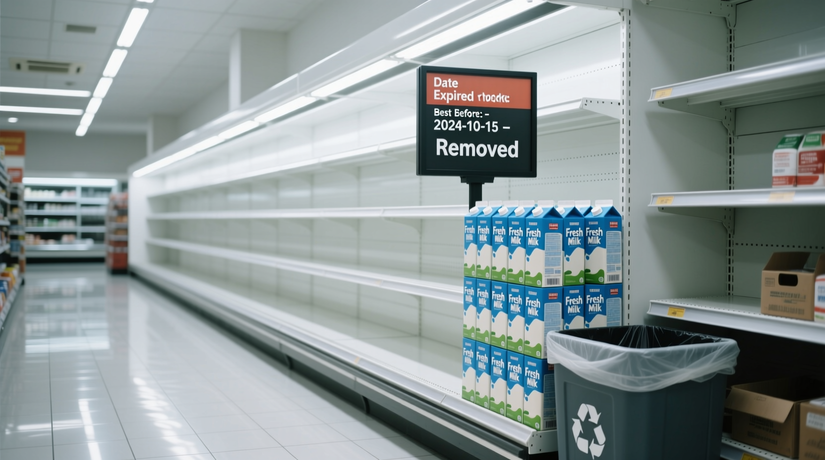 supermarket eliminates dates milk