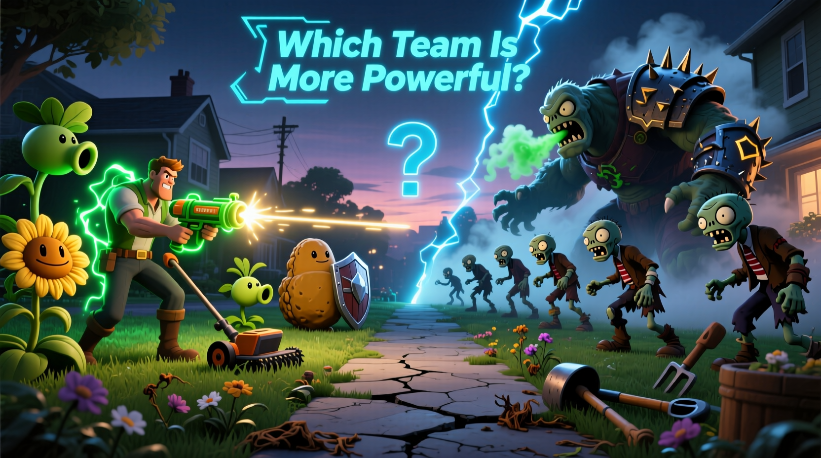 plants vs zombies characters which team is actually more powerful
