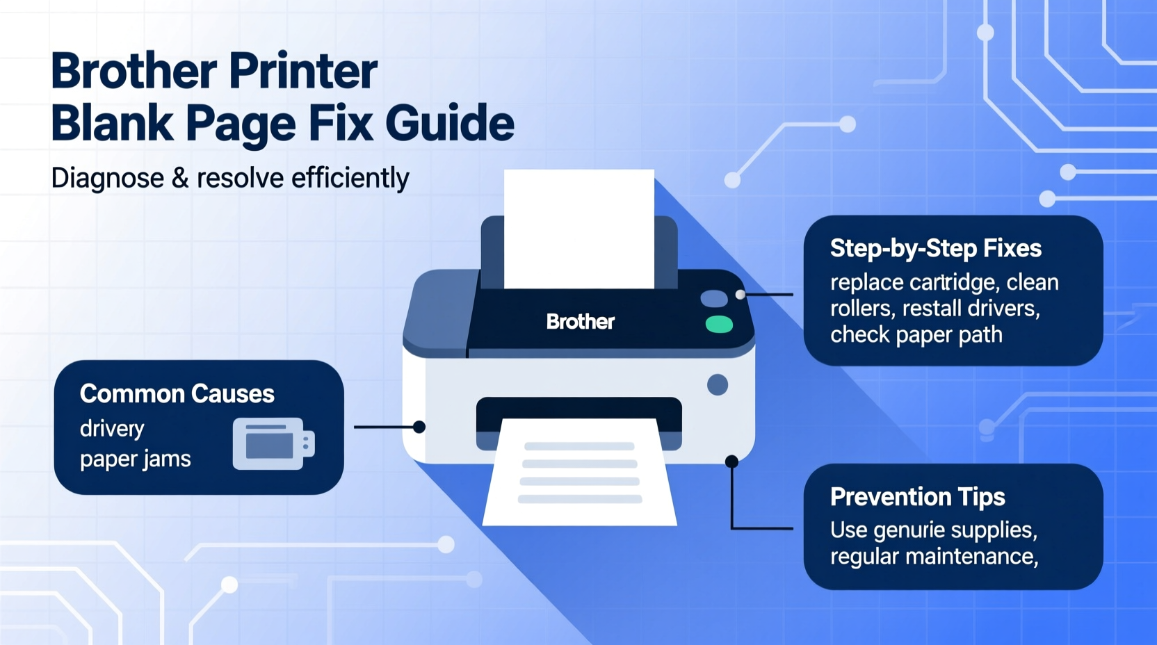brother printer printing blank pages reasons fixes