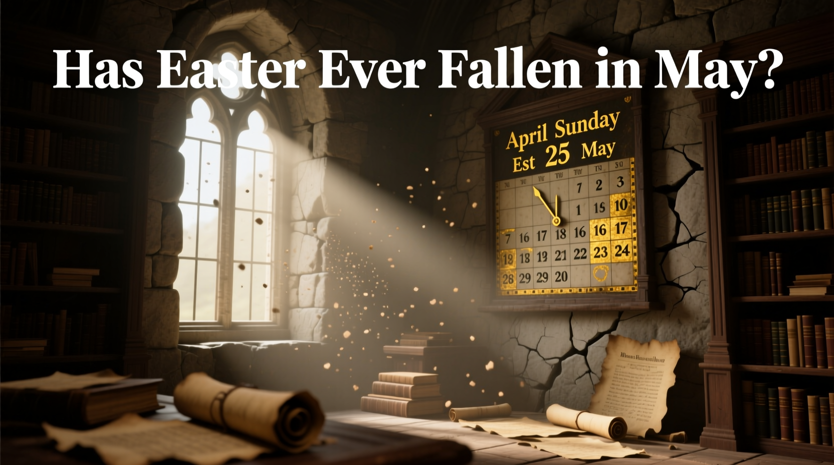 has easter ever fell in may