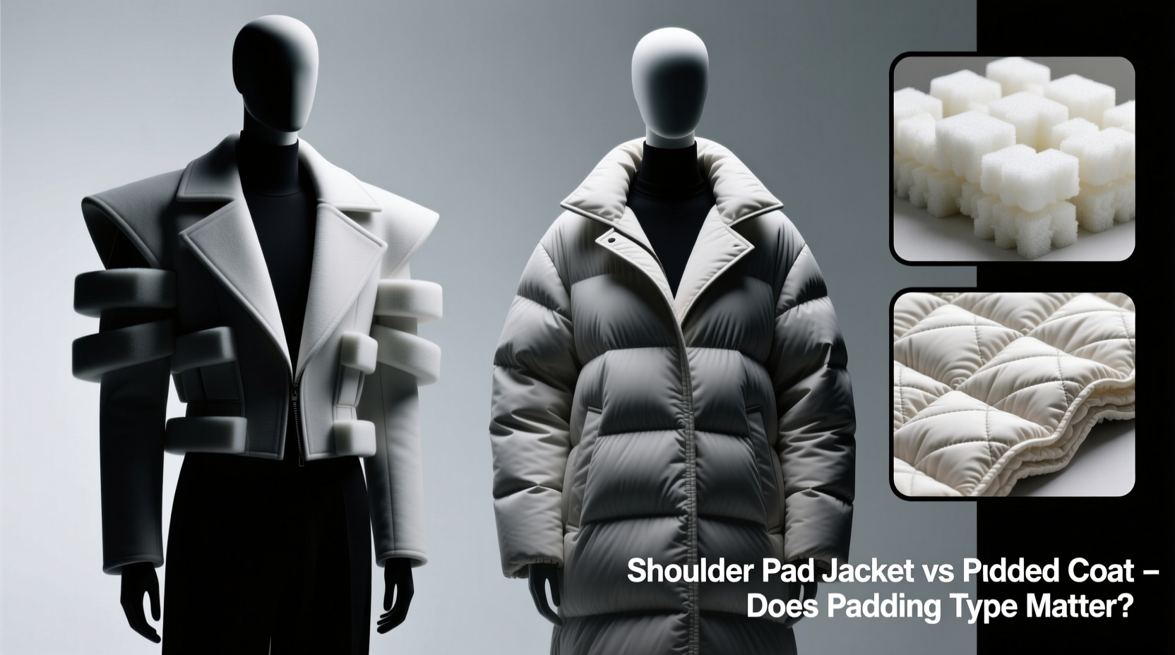 shoulder pad jacket vs padded coat does the type of padding even matter