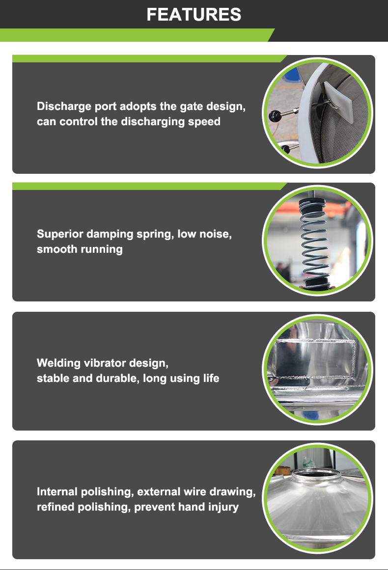 Multilayer Thép Carbon Điện Cơ Khí Cám Gạo Rung Separator Thiết Bị/Máy Móc Làm Thực Phẩm Khác