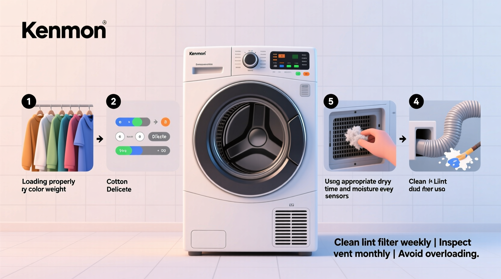 mastering your kenmore clothes dryer a step by step guide for optimal use and care