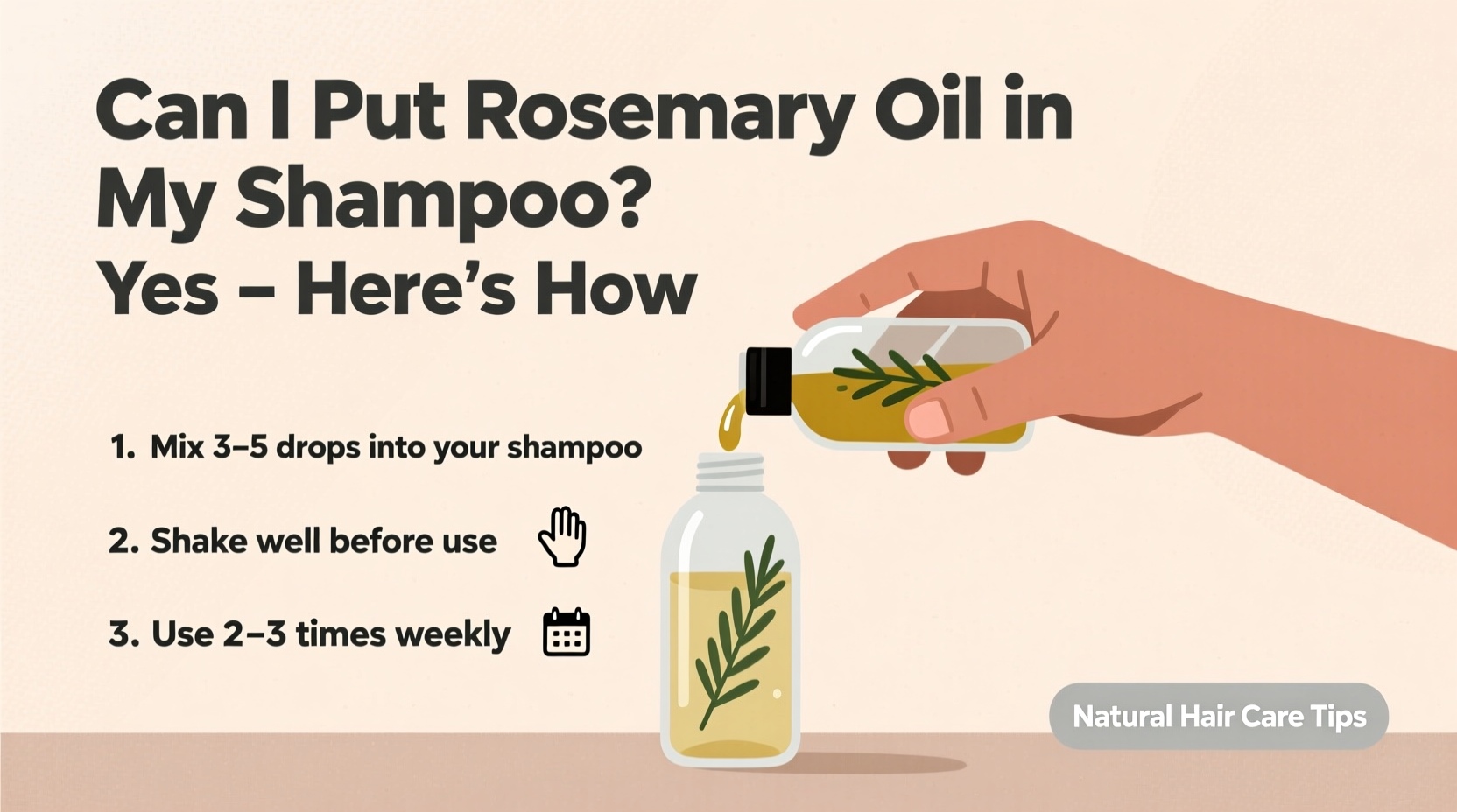Can I Put Rosemary Oil in My Shampoo? Yes – Here's How