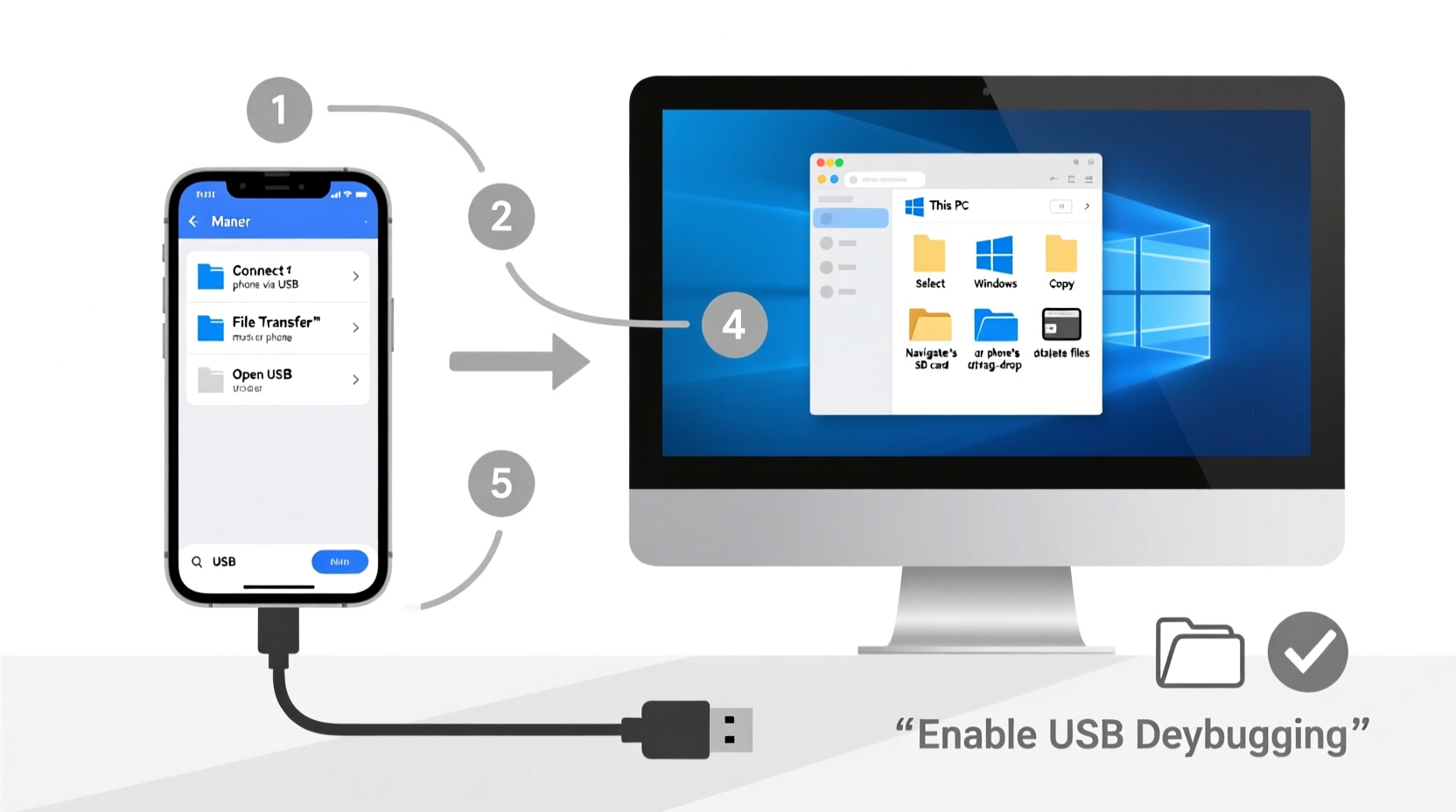 how to access and manage your cell phone files on pc a step by step guide