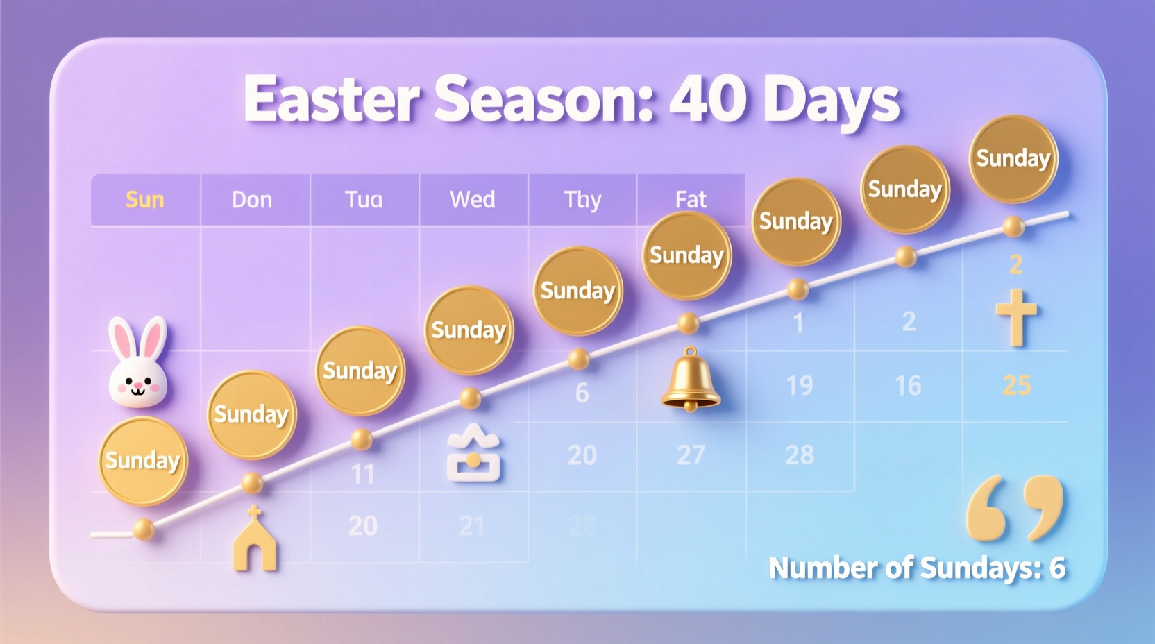how many sundays of easter