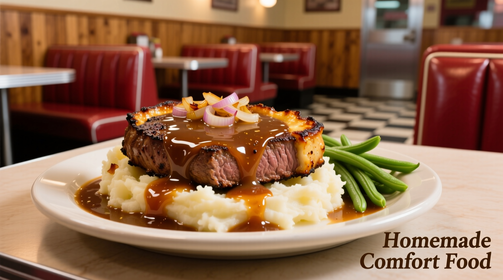 salisbury steak and onion gravy