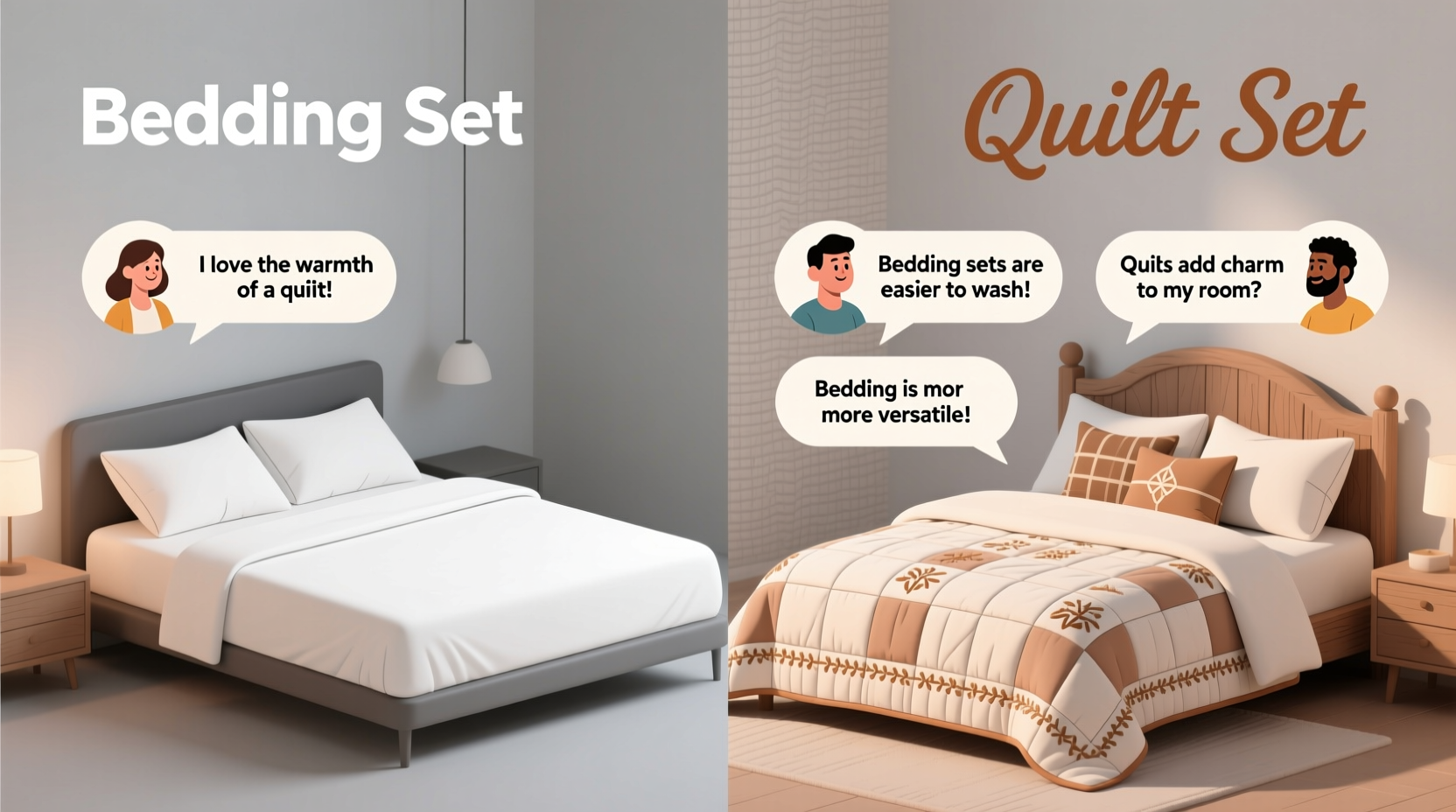 is a bedding set really that different from a quilt set what are people actually saying